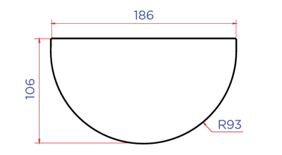 Заглушка желоба D185