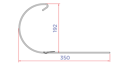 Держатель желоба D185